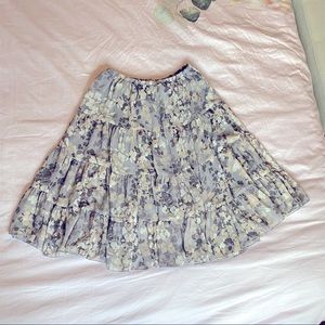 RW&CO knee length floral skirt size S